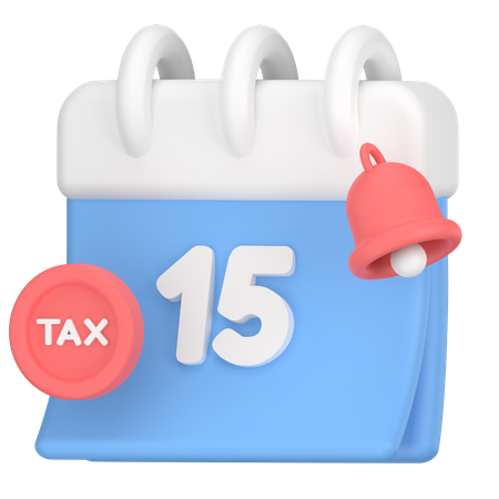 Calendrier des contribuables  3D Icon