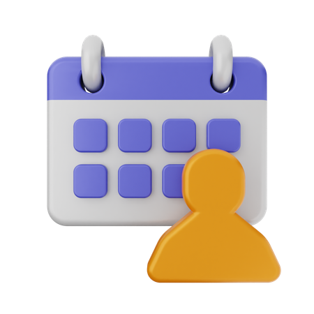 Calendrier des réunions  3D Icon