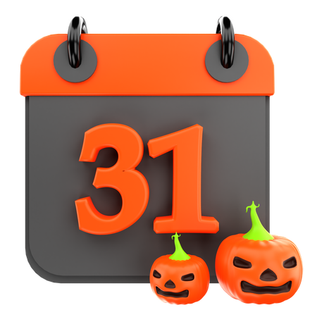 Calendrier d'Halloween  3D Icon