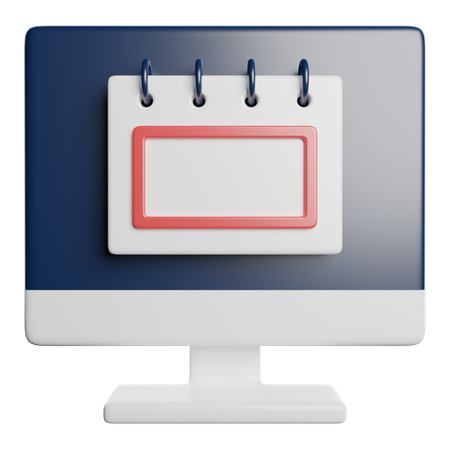 Calendrier en ligne  3D Icon
