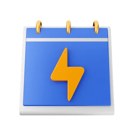 Calendrier énergétique  3D Icon