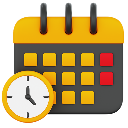 Calendrier financier  3D Icon