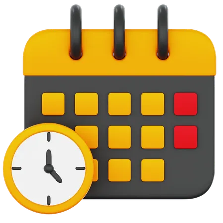 Calendrier financier  3D Icon