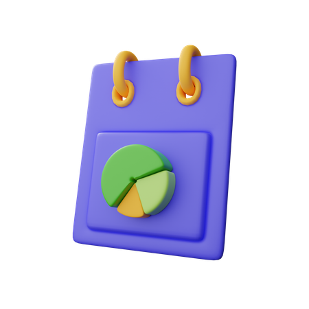 Calendrier financier  3D Icon