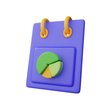 Calendrier financier  3D Icon