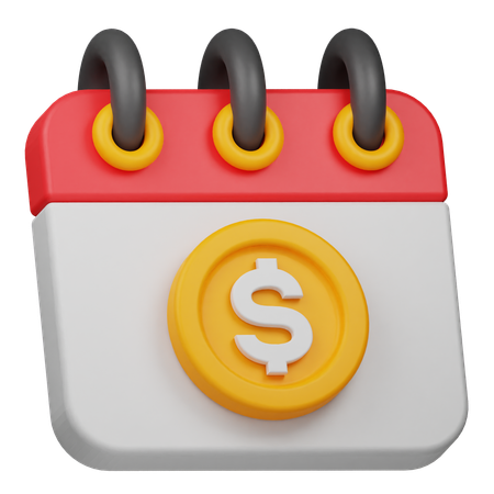 Calendrier financier  3D Icon