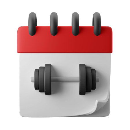 Calendrier de gym  3D Icon