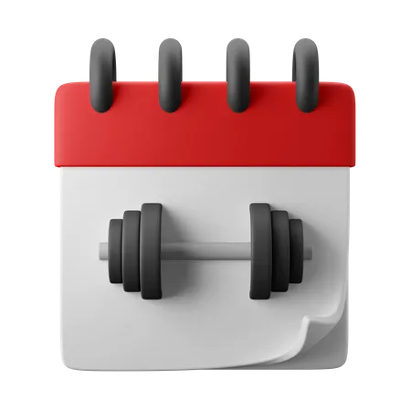 Calendrier de gym  3D Icon