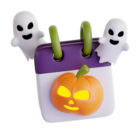 Calendrier d'Halloween  3D Icon