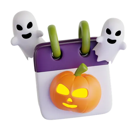 Calendrier d'Halloween  3D Icon