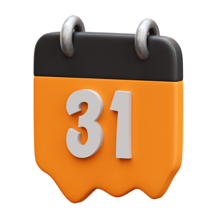 Calendrier d'Halloween  3D Icon