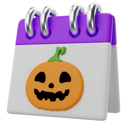 Calendrier d'Halloween  3D Icon