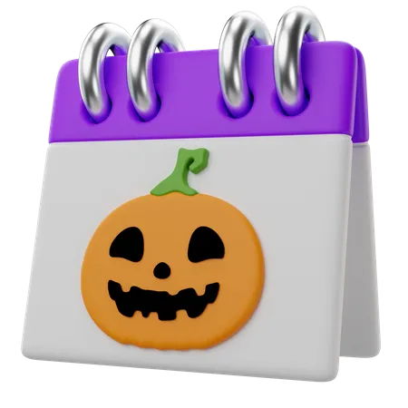 Calendrier d'Halloween  3D Icon