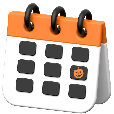 Calendrier d'Halloween  3D Icon