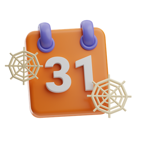 Calendrier d'Halloween  3D Icon