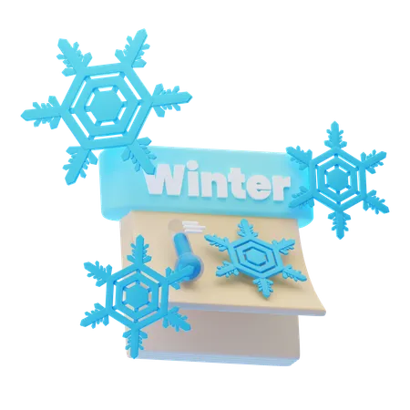 Calendrier d'hiver  3D Icon