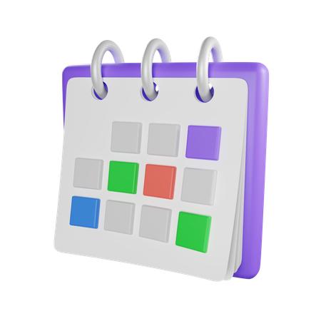 Calendrier Calendrier  3D Icon