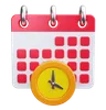 horloge calendrier