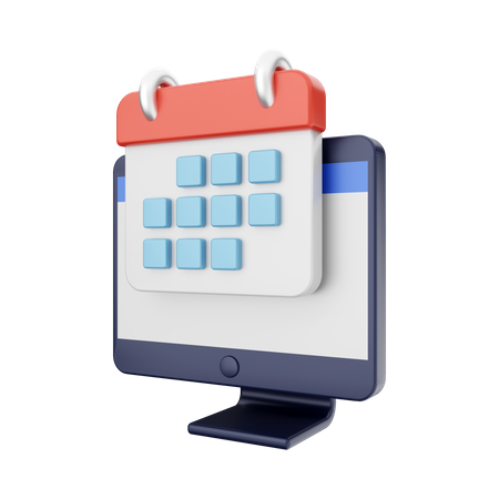 Calendrier informatique  3D Icon