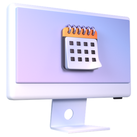 Calendrier informatique  3D Icon