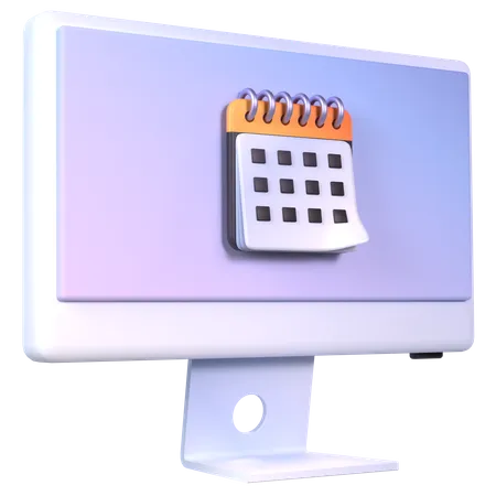 Calendrier informatique  3D Icon