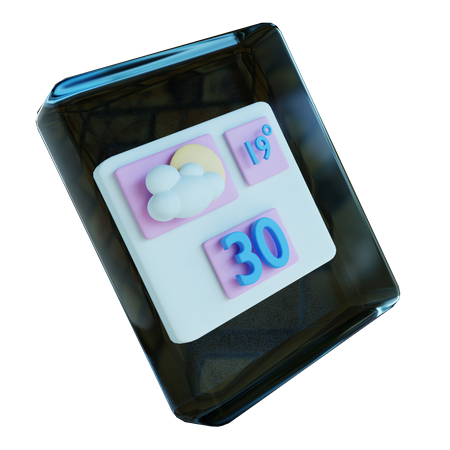 Calendrier intelligent  3D Icon