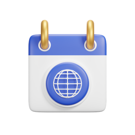 Calendrier Internet  3D Icon