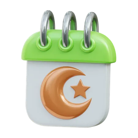 Calendrier islamique  3D Icon