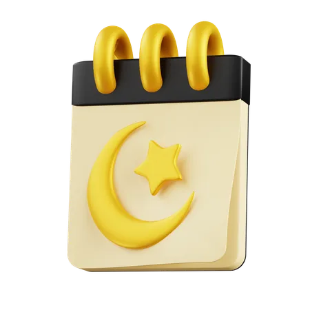 Calendrier islamique  3D Icon