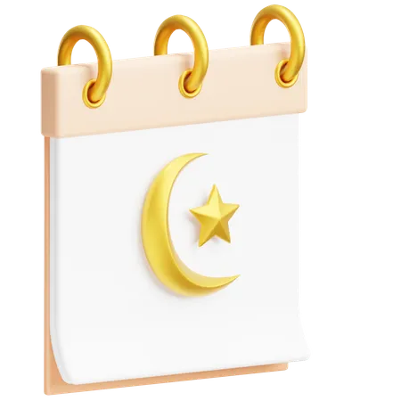 Calendrier islamique  3D Icon