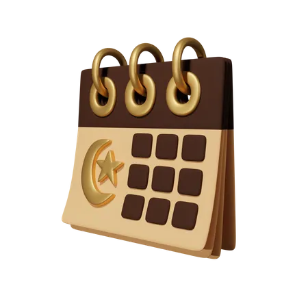 Calendrier islamique  3D Icon