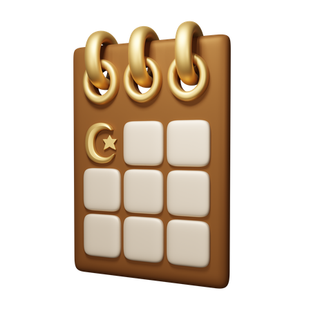 Calendrier islamique  3D Icon