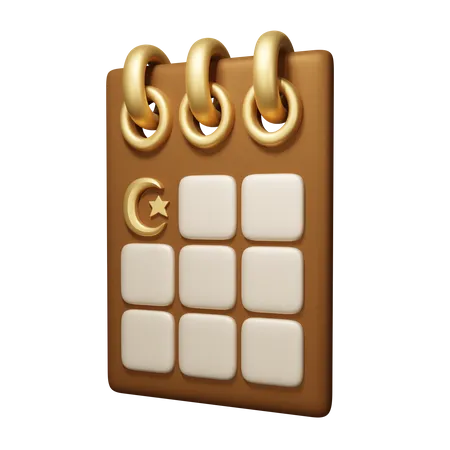 Calendrier islamique  3D Icon