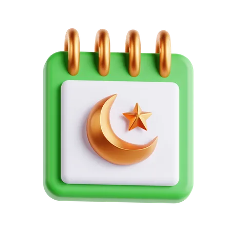 Calendrier islamique  3D Icon