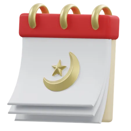 Calendrier islamique  3D Icon