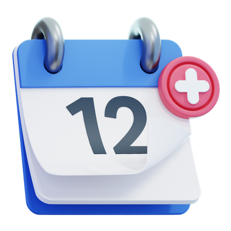 Jour 12 du calendrier  3D Icon