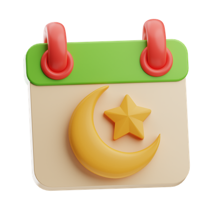 Programmation du calendrier lunaire  3D Icon