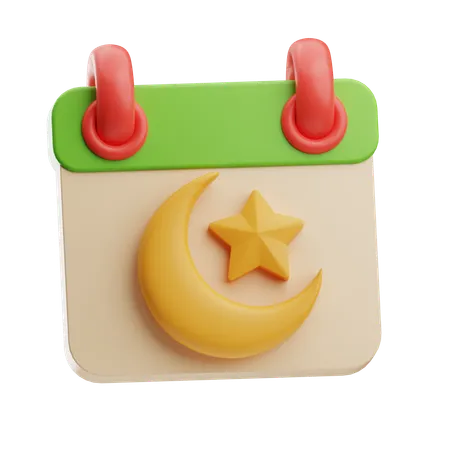Programmation du calendrier lunaire  3D Icon