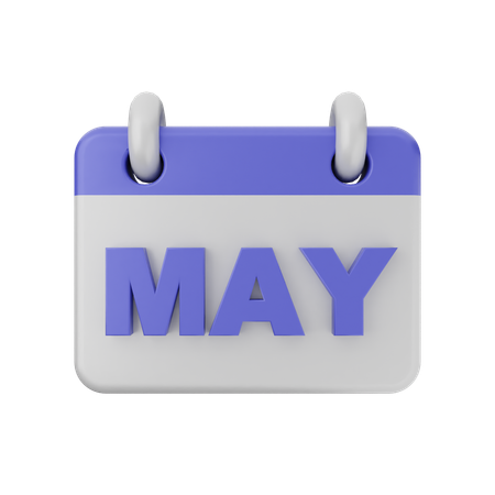 Calendrier de mai  3D Icon