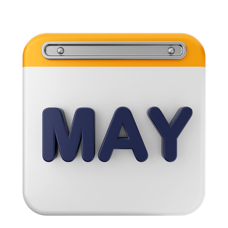 Calendrier de mai  3D Icon