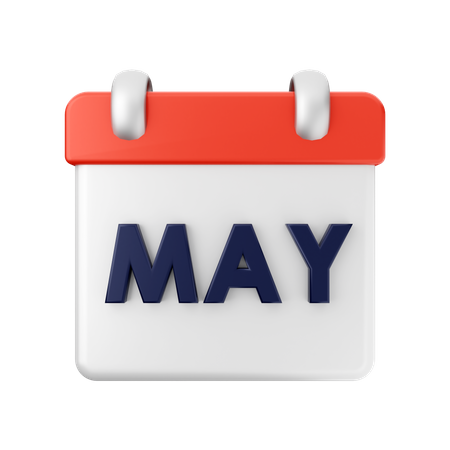 Calendrier de mai  3D Icon