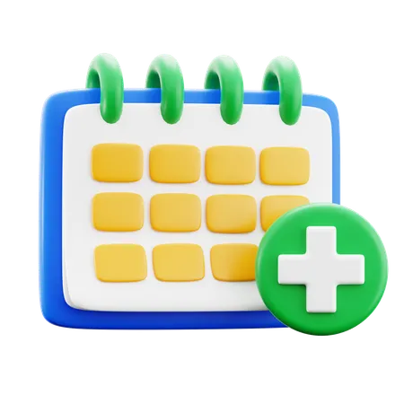 Calendrier médical  3D Icon