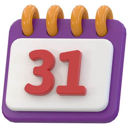 Calendrier d'octobre  3D Icon