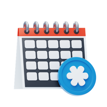 Calendrier pour rendez-vous  3D Icon