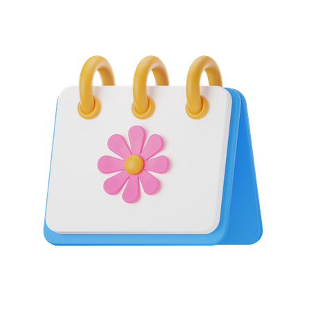 Calendrier de printemps  3D Icon