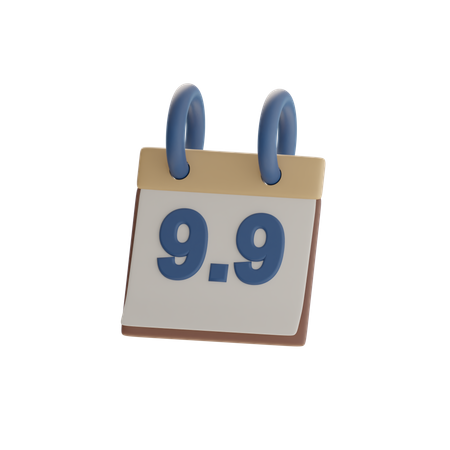 Calendrier des promotions de septembre  3D Icon