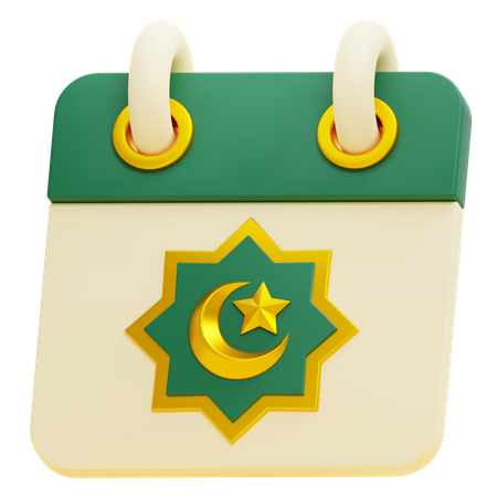 Calendrier Ramadan  3D Icon