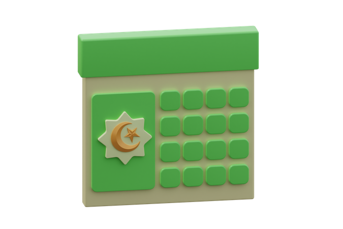 Calendrier du ramadan  3D Icon