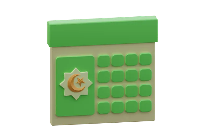 Calendrier du ramadan  3D Icon