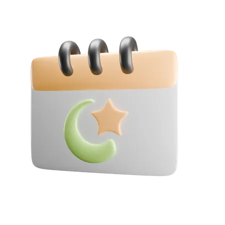 Calendrier Ramadan  3D Icon